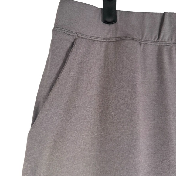 Gilmour Bamboo French Terry Slash Pocket Skirt size Large Gray Pull on - Picture 4 of 8